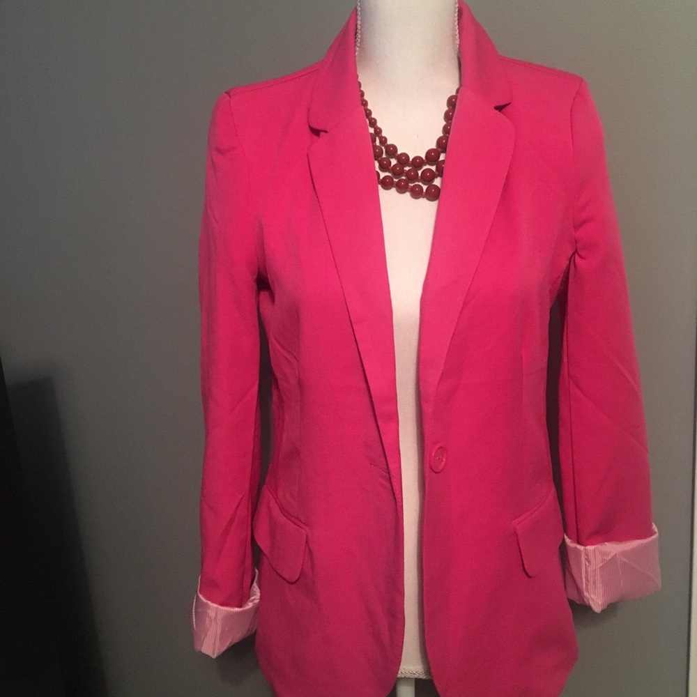 Pink blazer